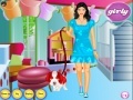 Jogo Cute Girl with puppy dressup