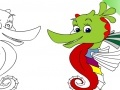 Jogo Seahorse: Coloring