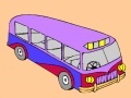 Jogo Modern school bus coloring