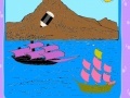 Jogo Vessels on the island coloring