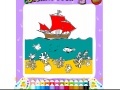 Jogo Ship on the sea coloring