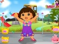 Jogo Dora out to park. Dressup