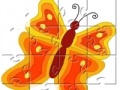 Jogo Yellow And Orange Butterfly Jigsaw