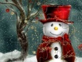 Jogo Cute Snowmen Jigsaw