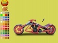 Jogo Burgundy motorbike coloring