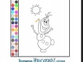 Jogo Coloring: Olaf on the Sun