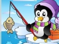 Jogo Fishing Penguin Jigsaw
