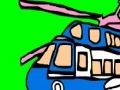 Jogo Colorful military helicopter coloring
