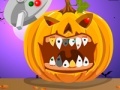 Jogo Halloween. Pumpkin dental care