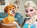 Jogo Elsa. Dog care