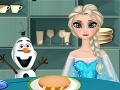 Jogo Cold Heart: Elsa is preparing a hamburger