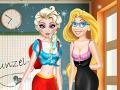 Jogo Elsa and Rapunzel: Highschool Outfit