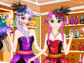 Jogo Elsa and Anna Freaky Shop 