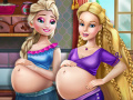 Jogo Elsa and Barbie Pregnant BFFS