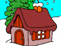 Jogo House in Winter Forest Coloring