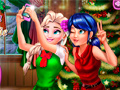 Jogo Ladybug And Elsa Xmas Selfie