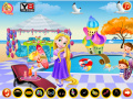 Jogo Baby Rapunzel Pool Party