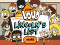 Jogo The Loud House: Lincolns List  