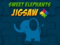 Jogo Sweet Elephants Jigsaw