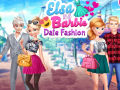 Jogo Elsa and Barbie Date Fashion