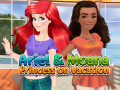 Jogo Ariel and Moana Princess on Vacation