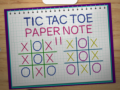 Jogo Tic Tac Toe Paper Note 2