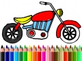 Jogo Back To School: Motorbike Coloring