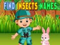 Jogo Find Insects Names