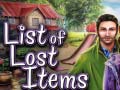 Jogo List of Lost Items