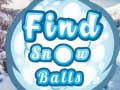 Jogo Find Snow Balls