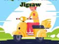 Jogo City Scooter Rides Jigsaw