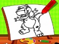 Jogo Easy Kids Coloring Dinosaur