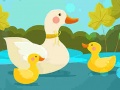 Jogo Mother Duck and Ducklings Jigsaw
