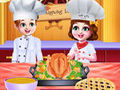 Jogo Chef Twins Thanksgiving Dinner Cooking