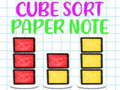 Jogo Cube Sort Paper Note