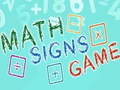 Jogo Math Signs Game