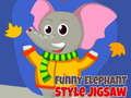 Jogo Funny Elephant Style Jigsaw