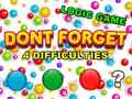 Jogo Dont Forget