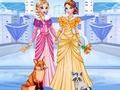 Jogo Elsa & Anna's Icy Dress Up