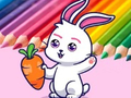Jogo Coloring Book: Rabbit Pull Up Carrot