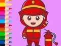 Jogo Coloring Book: Fireman