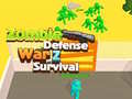 Jogo Zombie defense War Z Survival 