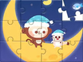Jogo Jigsaw Puzzle: Monkey With Moon