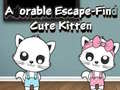 Jogo Adorable Escape Find Cute Kitten