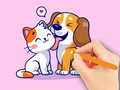 Jogo Coloring Book: Dog And Cat