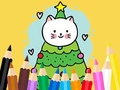 Jogo Coloring Book: Cats And Christmas Tree