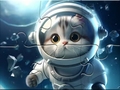 Jogo Jigsaw Puzzle: Astronaut-Cat