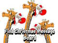 Jogo Find Christmas Message Board