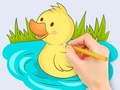 Jogo Coloring Book: Baby Duck Swim