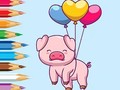 Jogo Coloring Book: Balloon Pig